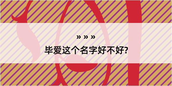 毕爱这个名字好不好?