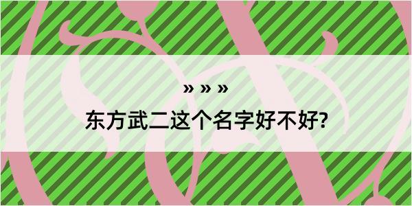 东方武二这个名字好不好?