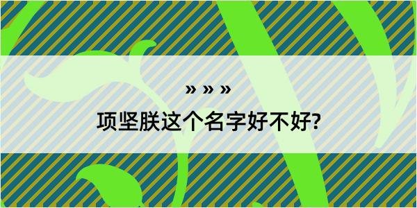 项坚朕这个名字好不好?