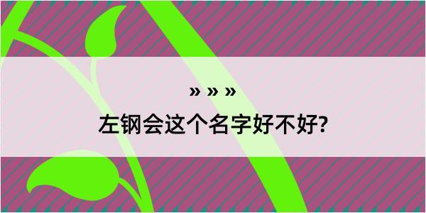 左钢会这个名字好不好?