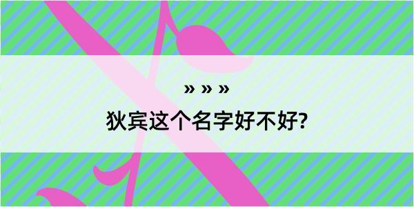 狄宾这个名字好不好?