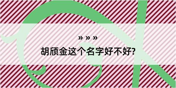 胡颀金这个名字好不好?