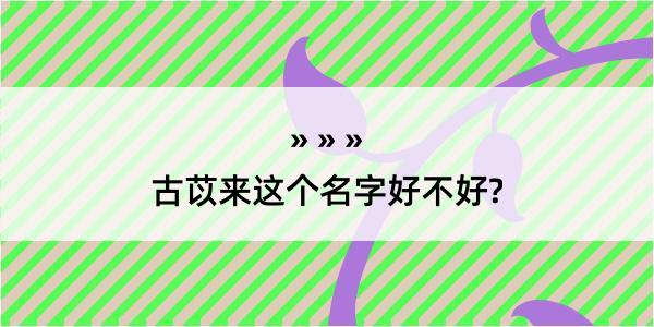 古苡来这个名字好不好?