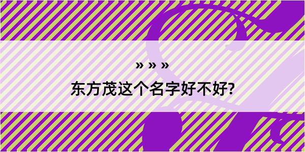 东方茂这个名字好不好?