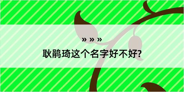 耿鹃琦这个名字好不好?