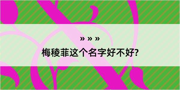 梅稜菲这个名字好不好?