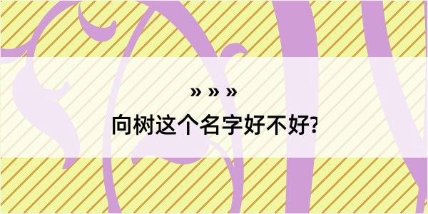 向树这个名字好不好?