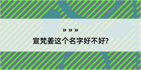 宣梵姜这个名字好不好?