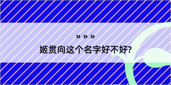 姬贯向这个名字好不好?