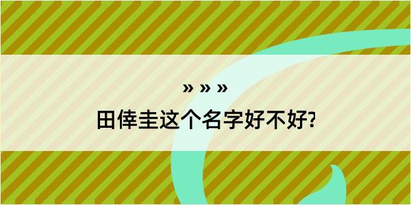 田倖圭这个名字好不好?