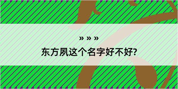 东方夙这个名字好不好?