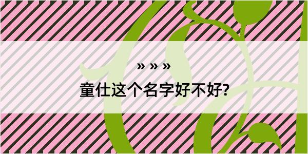 童仕这个名字好不好?