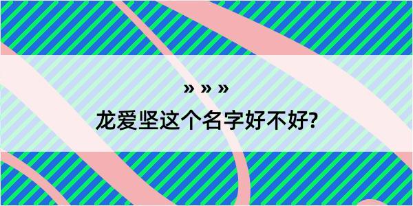 龙爱坚这个名字好不好?