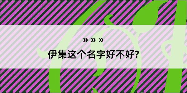 伊集这个名字好不好?