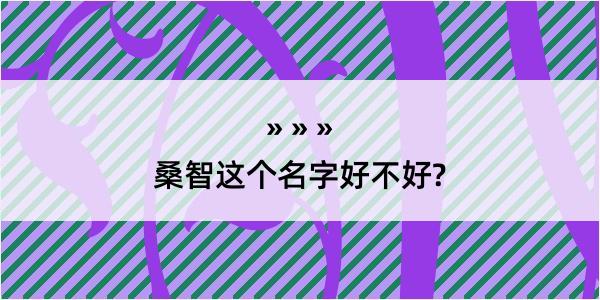 桑智这个名字好不好?