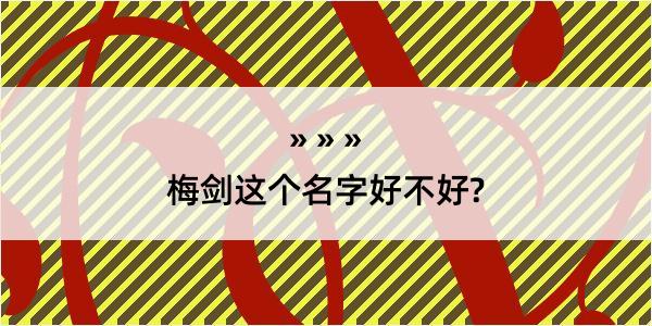 梅剑这个名字好不好?