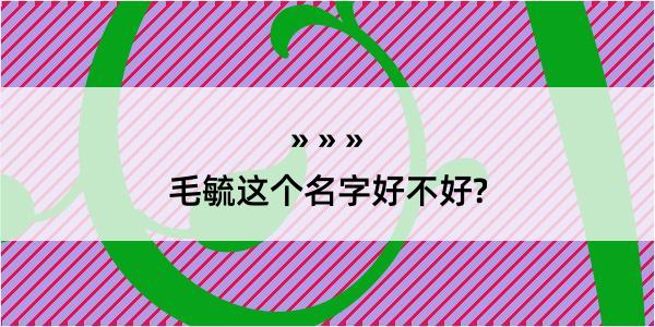 毛毓这个名字好不好?