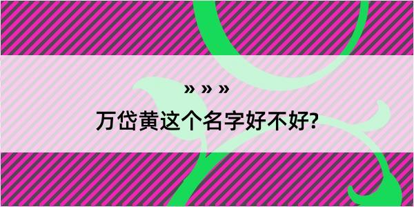 万岱黄这个名字好不好?