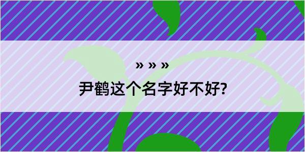 尹鹤这个名字好不好?