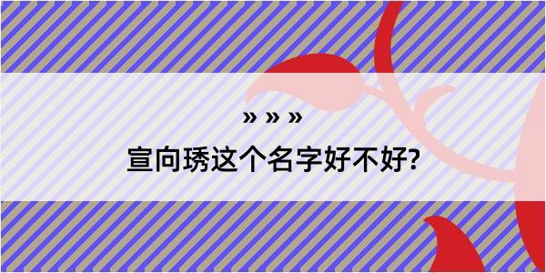 宣向琇这个名字好不好?