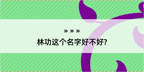 林功这个名字好不好?