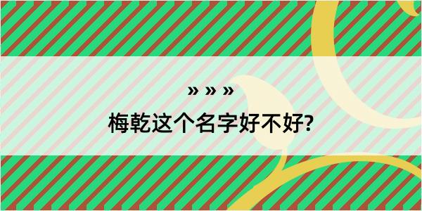 梅乾这个名字好不好?