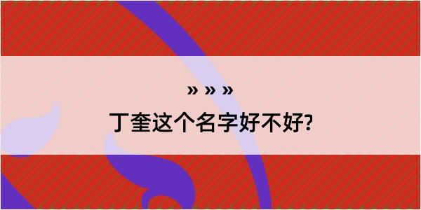 丁奎这个名字好不好?