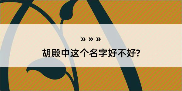 胡殿中这个名字好不好?