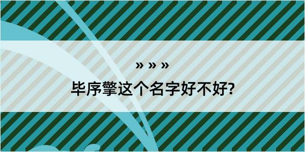 毕序擎这个名字好不好?