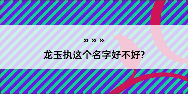 龙玉执这个名字好不好?