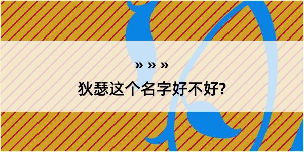 狄瑟这个名字好不好?