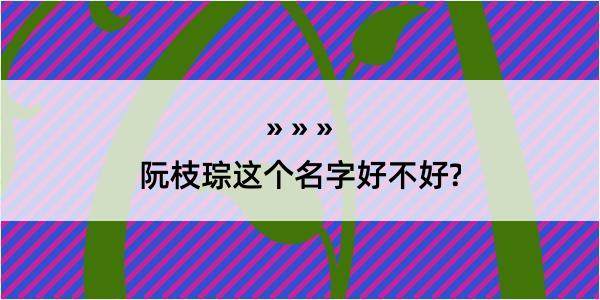 阮枝琮这个名字好不好?