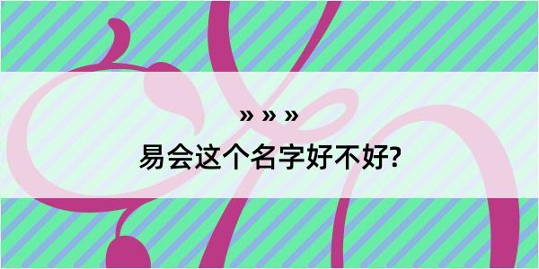 易会这个名字好不好?