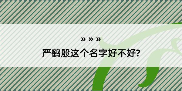 严鹤殷这个名字好不好?