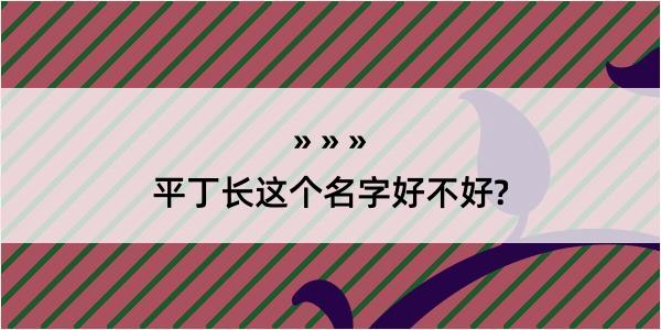 平丁长这个名字好不好?