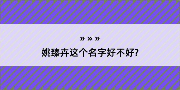 姚臻卉这个名字好不好?