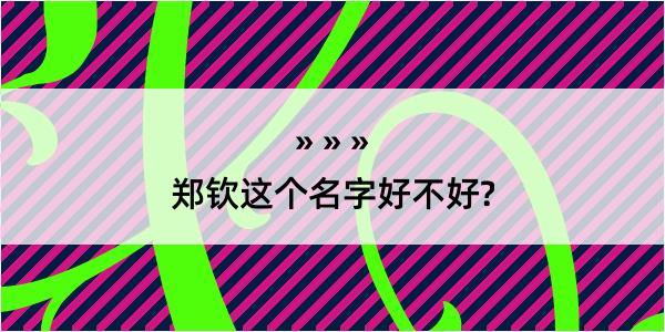 郑钦这个名字好不好?