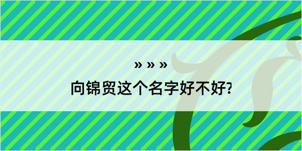 向锦贸这个名字好不好?