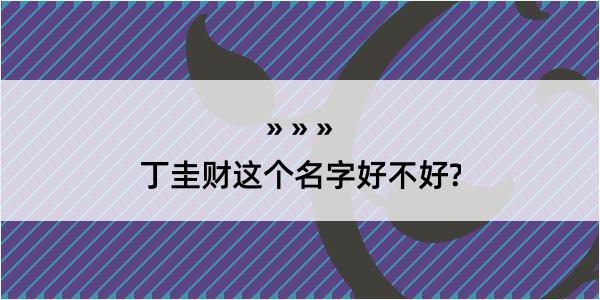 丁圭财这个名字好不好?