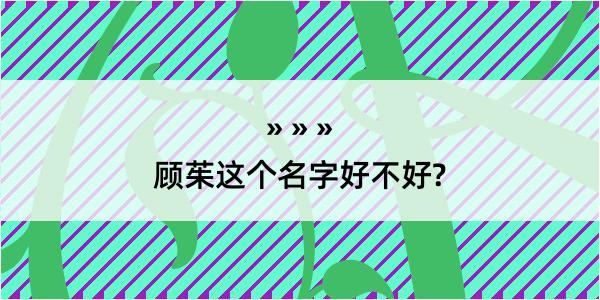 顾茱这个名字好不好?