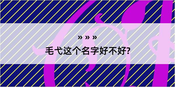 毛弋这个名字好不好?