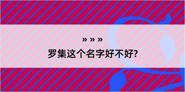 罗集这个名字好不好?