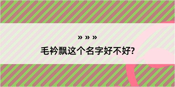 毛衿飘这个名字好不好?