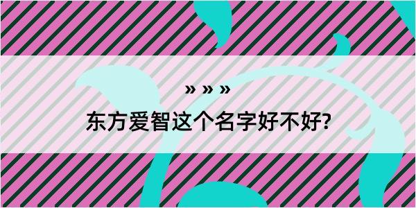 东方爱智这个名字好不好?