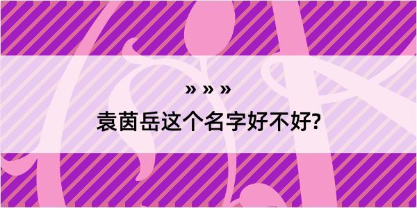 袁茵岳这个名字好不好?