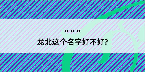 龙北这个名字好不好?