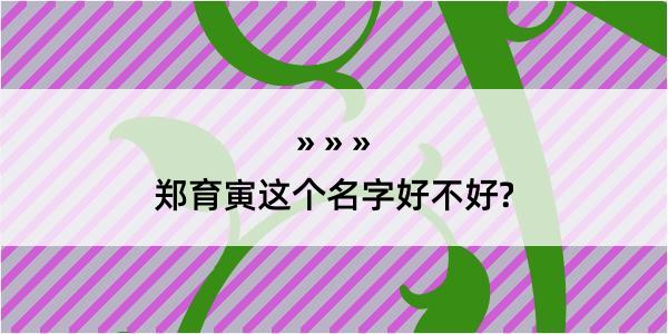 郑育寅这个名字好不好?