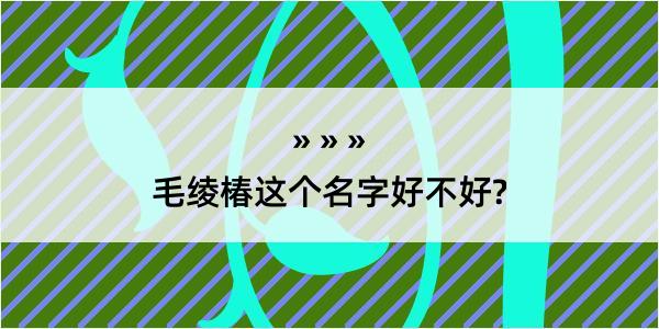 毛绫椿这个名字好不好?