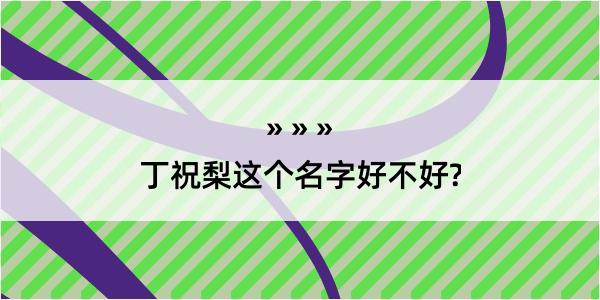 丁祝梨这个名字好不好?