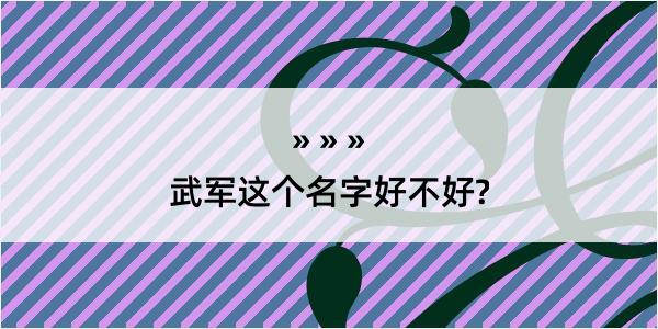 武军这个名字好不好?